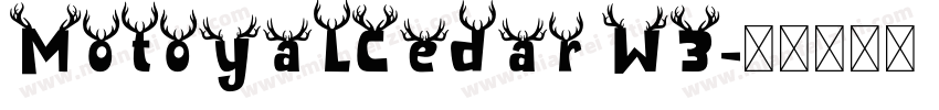 MotoyaLCedar W3字体转换